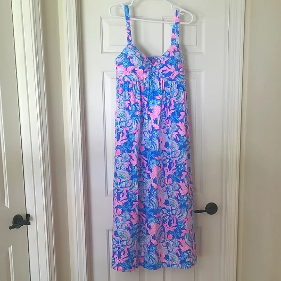 ❤️‍🔥 NWT - Lilly Pulitzer Azora Midi Dress - 14